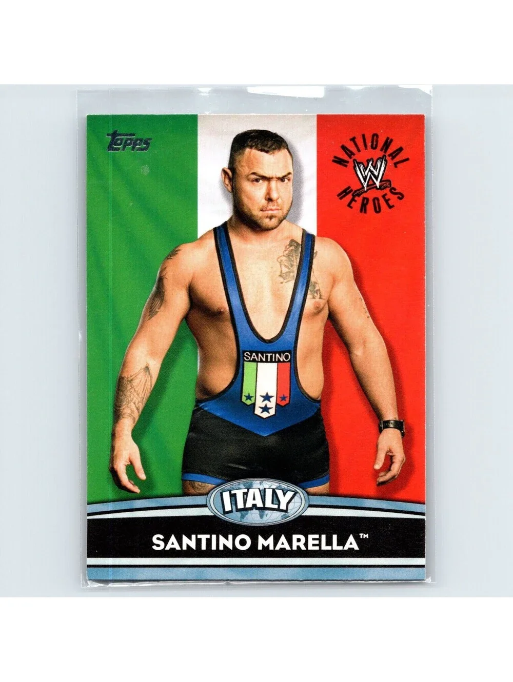2010 Topps WWE Santino Marella #NH19 National Heroes